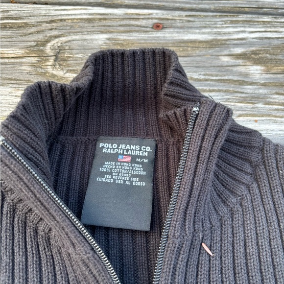 Vintage polo jeans co. Ralph Lauren 1/4 zip pull over Y2K - Picture 3 of 5